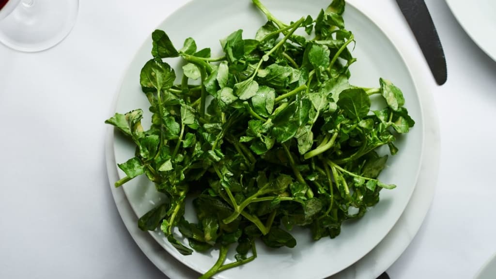 watercress contains minerals like manganese, carotene, and potassium to the table which is very helpful for our skin